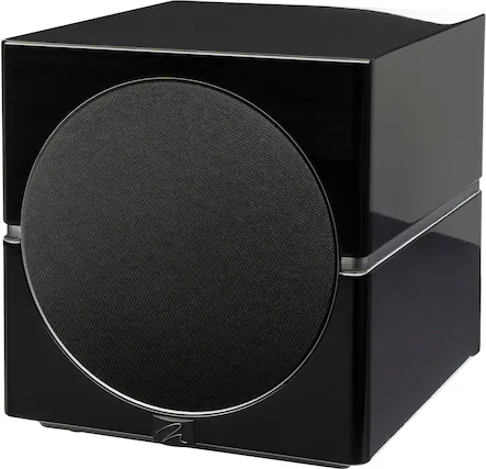 Front. MartinLogan - Dynamo 12, 12” Sealed, Powered Subwoofer, with Magnitude MT-1.6kW Amplifier, Sub Control App, and Wireless Built-In - Gloss Black.