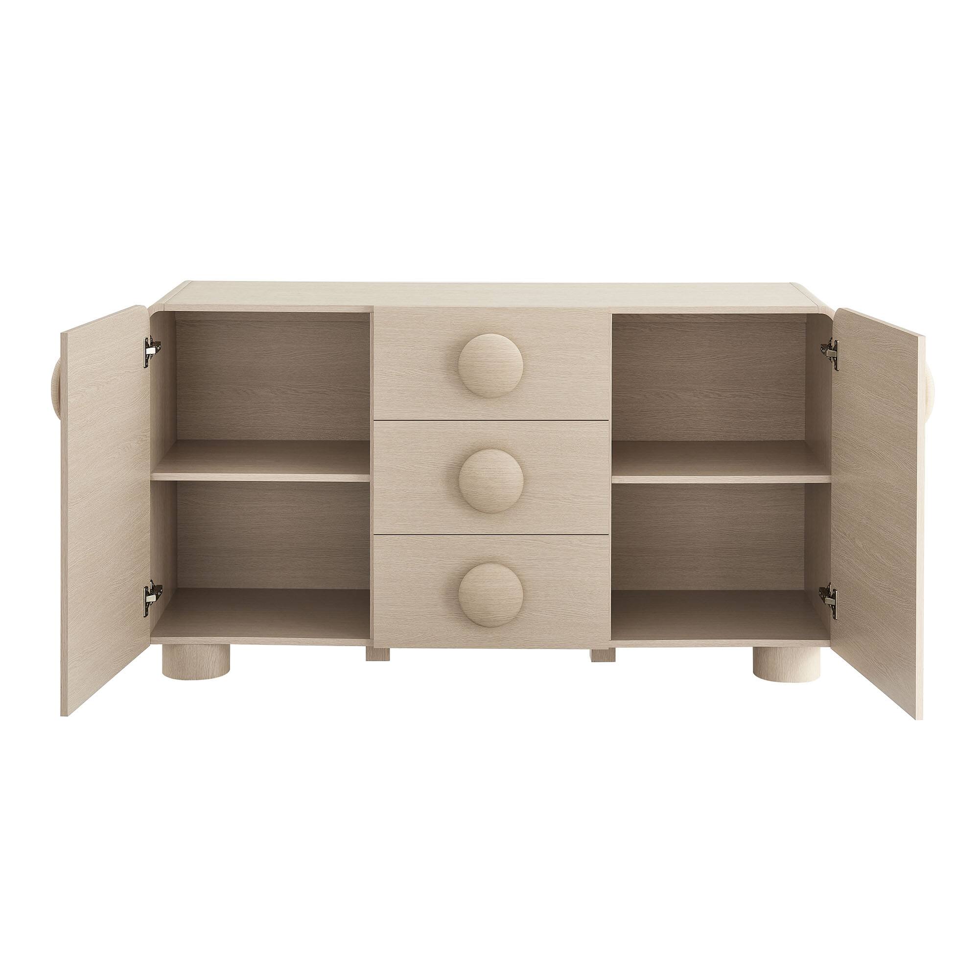 Alt View 5. Modway - Sonnet 57" Sideboard Storage Cabinet by Modway - Ash.