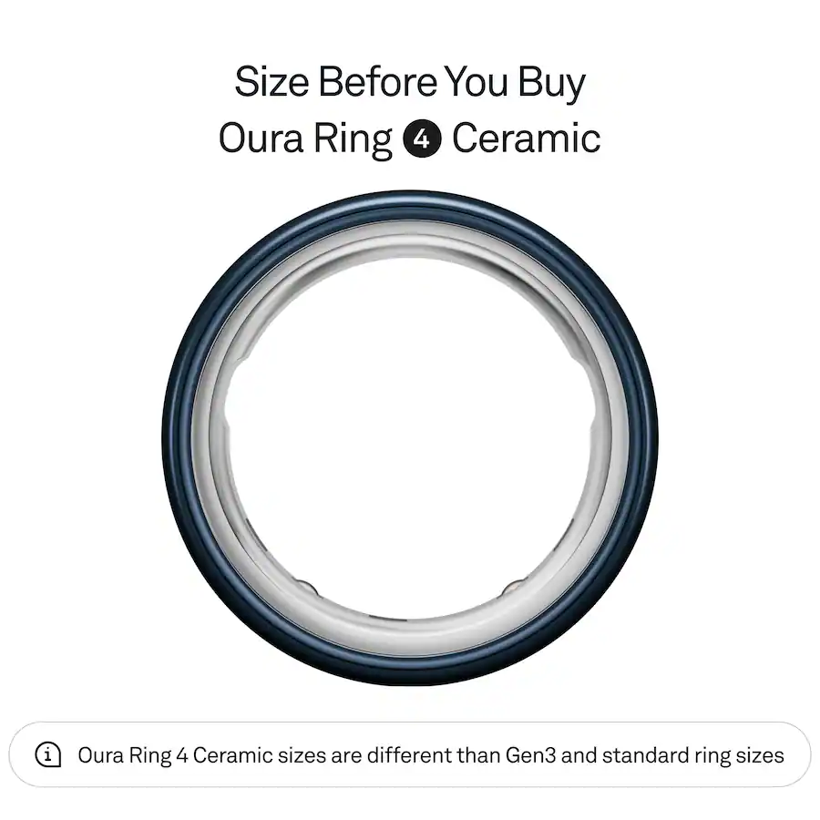Oura Ring 4 Ceramic Smart Ring Size Before You Buy with OR4 Sizing Kit