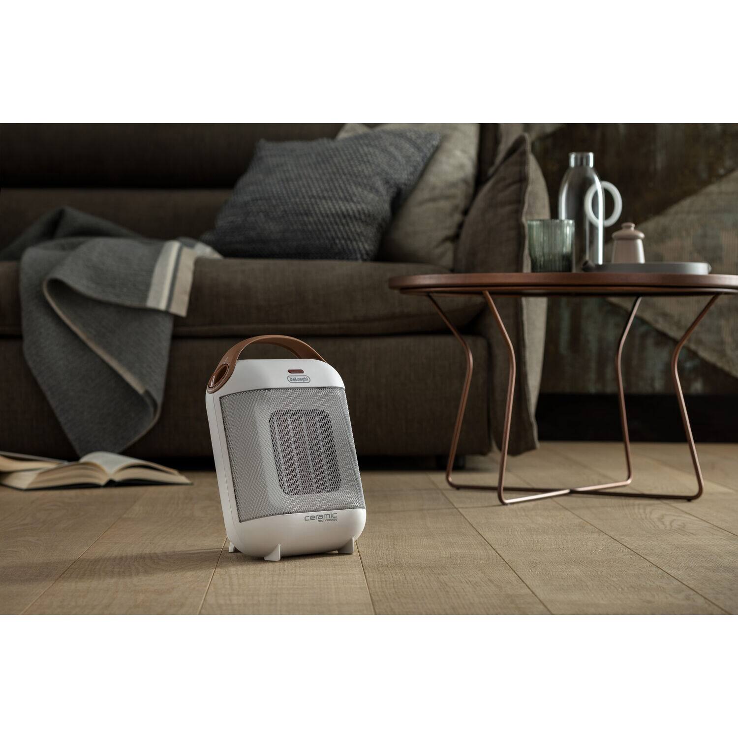 Alt View 8. De'Longhi - Capsule Compact Ceramic Heater in White - White.