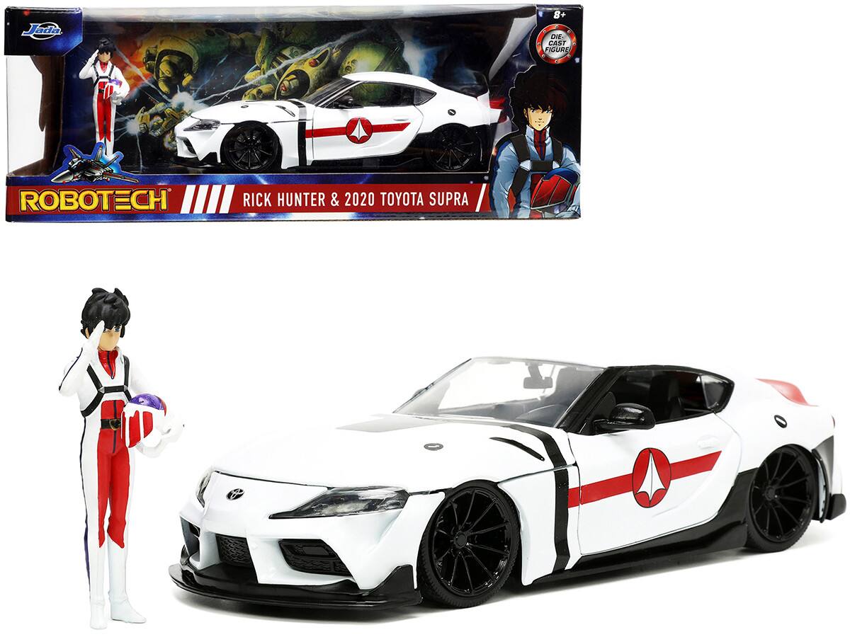 Jada 8+ OVa- CAST FIGURE ROBOTECH RICK HUNTER & 2020 TOYOTA SUPRA