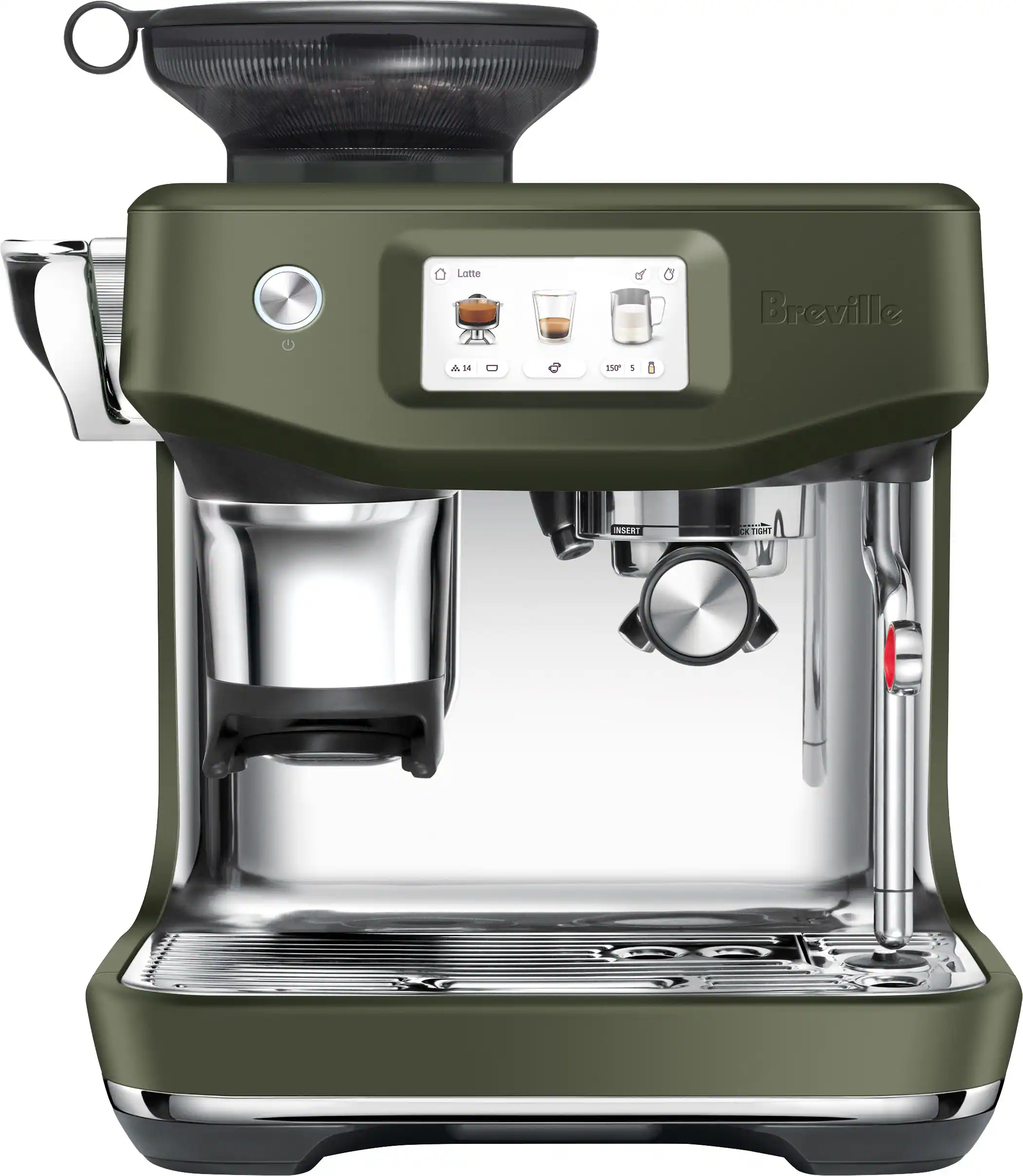 Breville - Barista Touch Impress Espresso Machine - Olive Tapenade