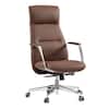 Front. Eureka Ergonomic - Ergonomic Executive Office Chair with Lumbar Support & High Back Support - Brown.