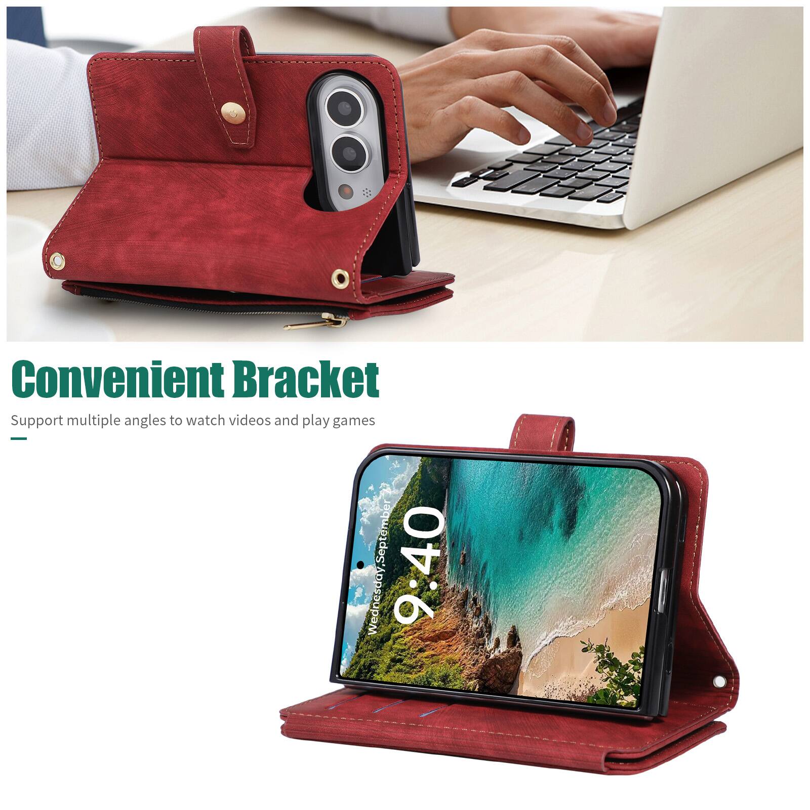 Convenient Bracket  
Support multiple angles to watch videos and play games  
Wednesday, September 9:40