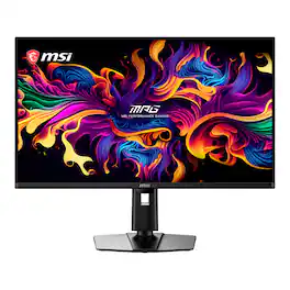 MSI - MPG 322UR QD-OLED X24 32" UHD 240Hz 0.03ms G-SYNC FreeSync Premium Pro Gaming Monitor True Black 500 (DP, HDMI, USB-C) - Metallic Black