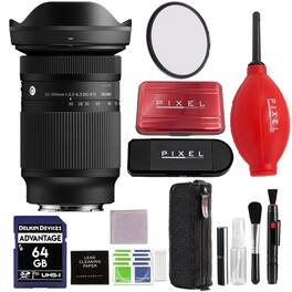 Sigma - 20-200mm f/3.5-6.3 DG Contemporary Lens for Sony E with Advanced Accessory and Travel Bundle | 796965