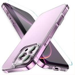 Kitcheniva - TPU Case Shockproof With Tempered Glass For IPhone 14 - Transparent