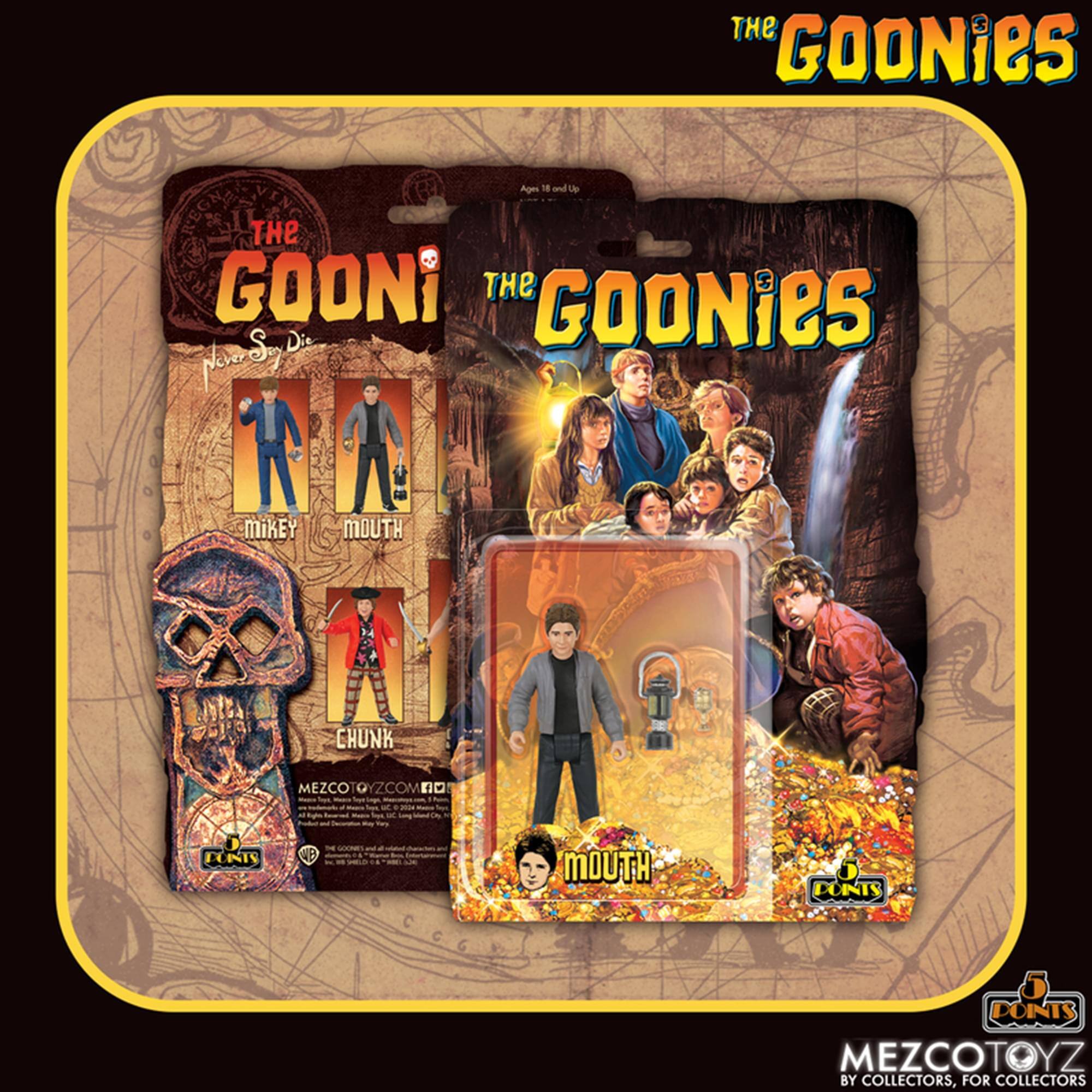 The Goonies Ages 1 and Up  
The Goonies Never Say Die  
Mikey  
Mouth  
Chunk  
MEZCOTOYZ  
BY COLLECTORS, FOR COLLECTORS