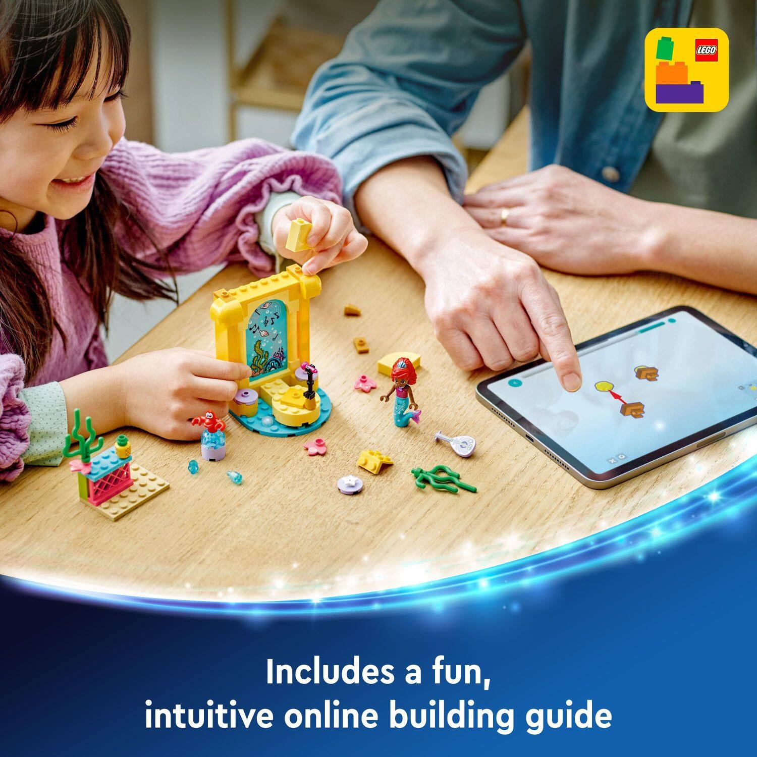 LEGO ATESES Includes a fun, intuitive online building guide.