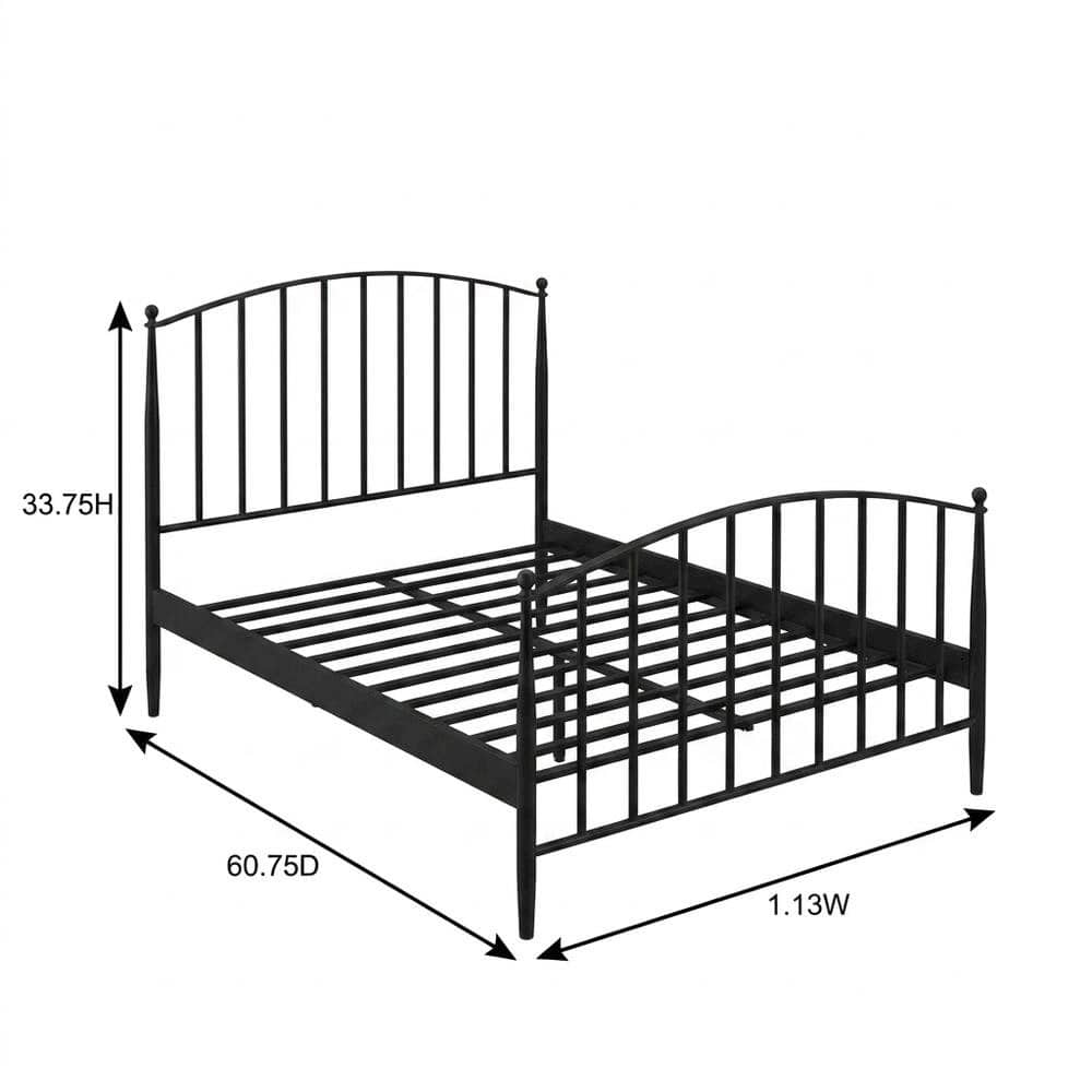 FurniFact - Queen Headboard and Footboard with Classic Design and Durable Finish - Black price history on PriceWatchPro