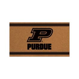 Evergreen Enterprises - Purdue Boilermakers 28" x 16" Primary Logo Outdoor Coir Entryway Mat - Multicolor