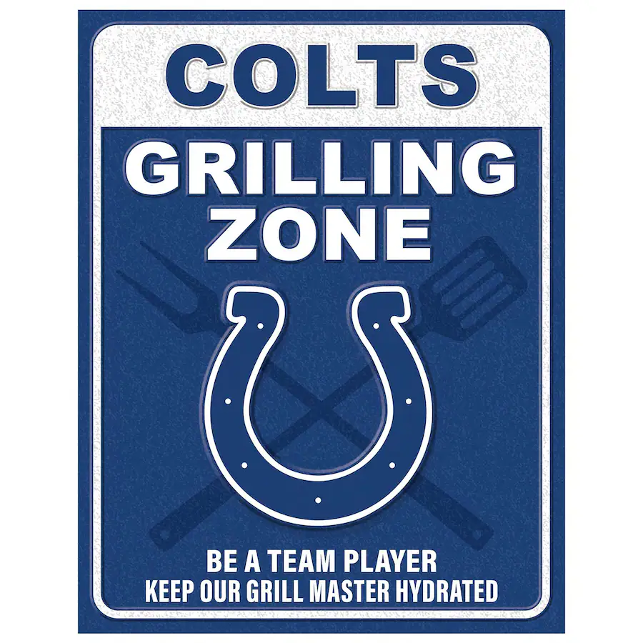Colts End Zone Lettering Fan Creations Indianapolis Colts 13