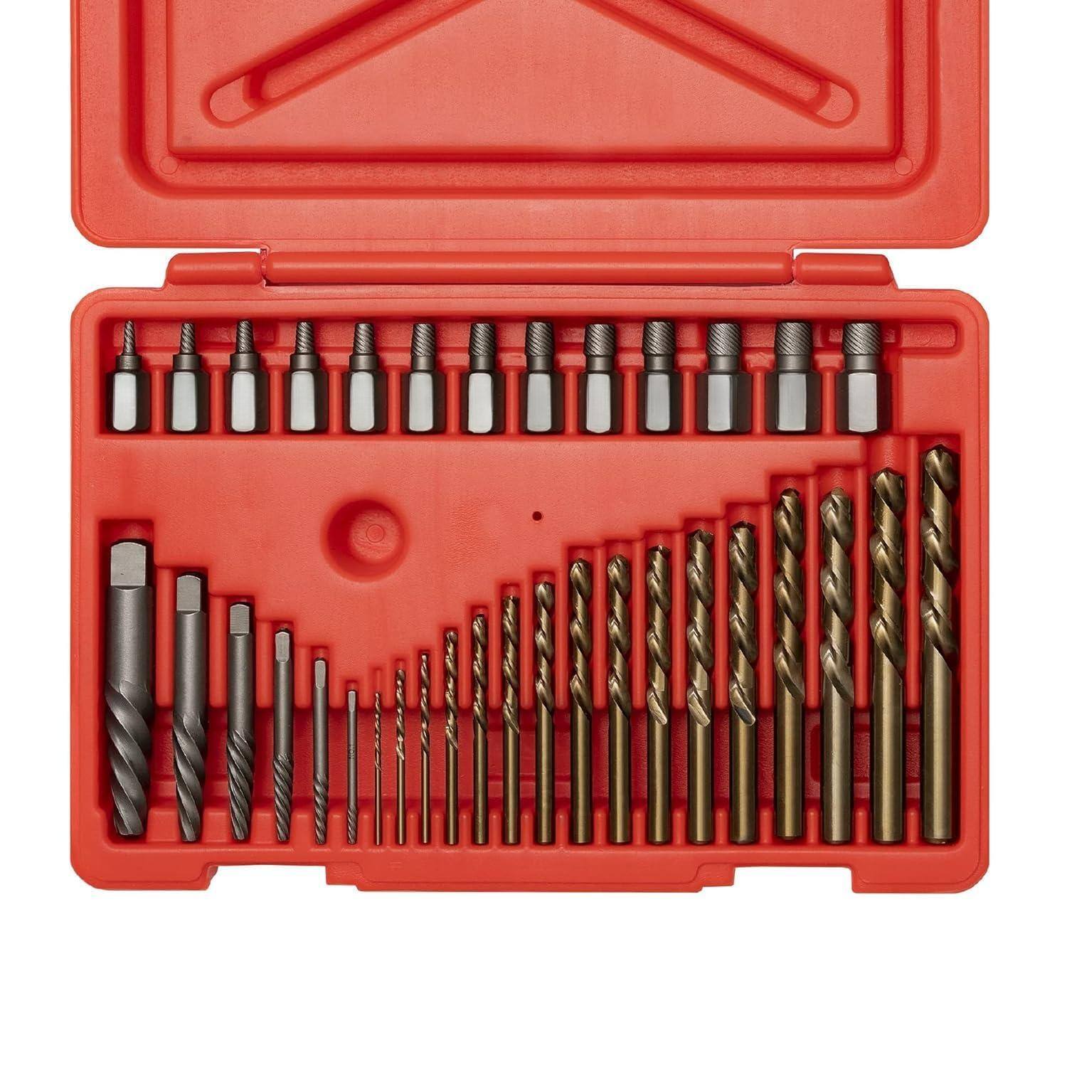 Front. Skar Audio - 04206a Screw-extractor Set Broken Bolt Remover Multispline And Spiral Extractors For Stripped Screws Studs... - 35 Piece Extractor Set.