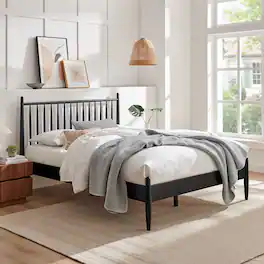 Zane Size Spindle Bed by Modway - Black