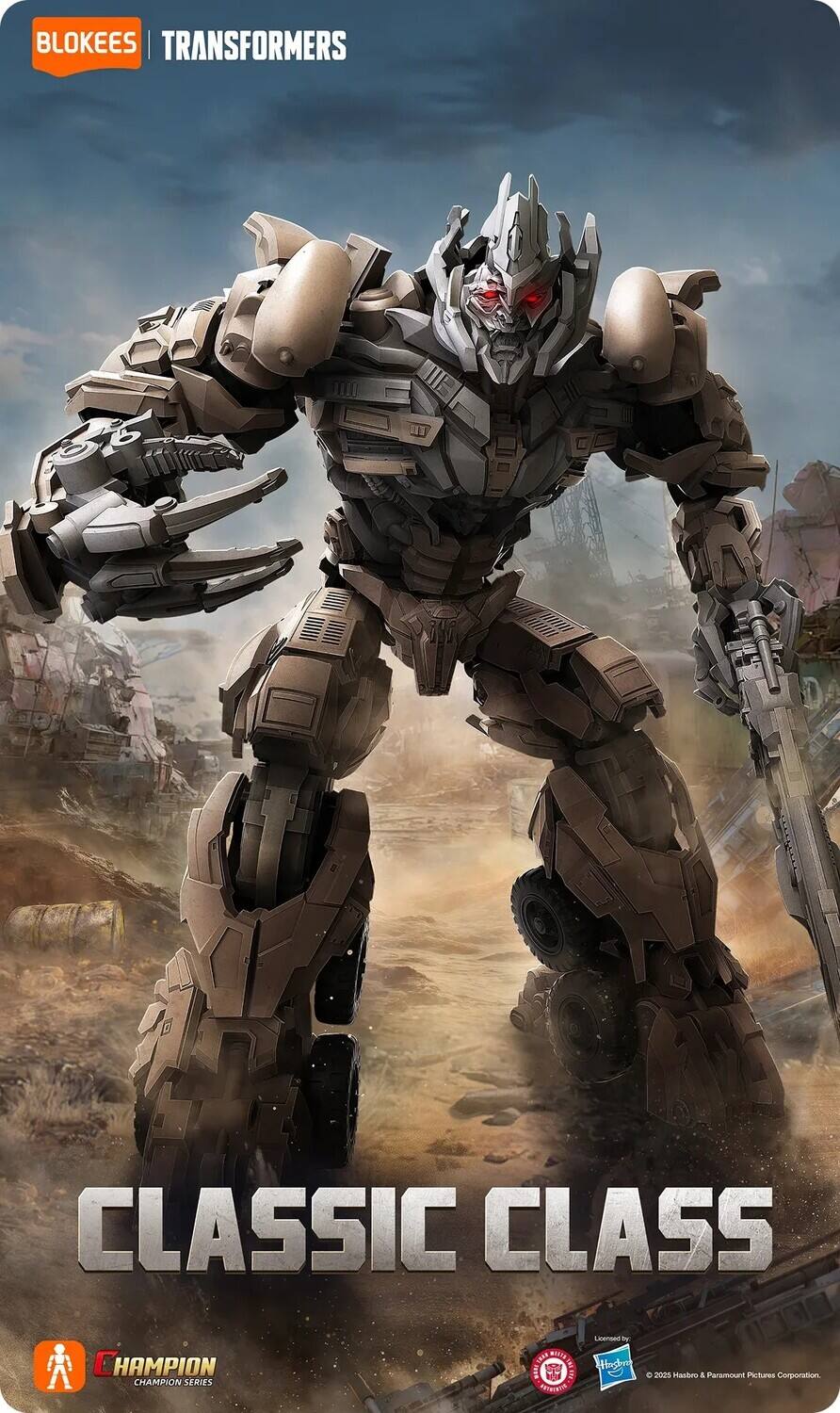BLOKEES | TRANSFORMERS  
CLASSIC CLASS  
CHAMPION SERIES  

Licensed by  
Hasbro & Paramount Pictures Corporation  
© 2023 Hasbro & Paramount Pictures Corporation.