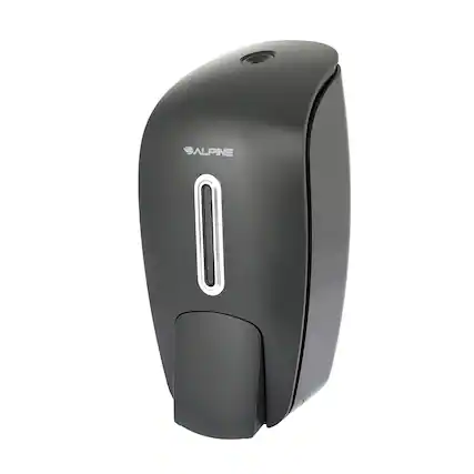Front. Alpine Industries - 27 oz. Surface Mounted Hand Soap Dispenser - Gray.