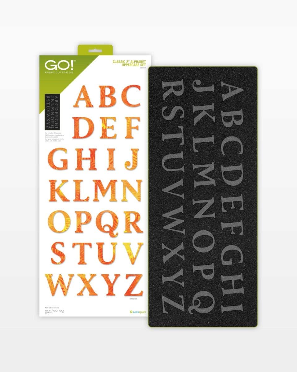 CLASSIC 2 ALPHABET GO! UPPERCASE SET FABRIC CUTTING DE ABC RSTUVWXYZ JKLMNOPQ ABCDEFGHI DEF GHIJ KLMN OPQR STUVWXYZ OPQRSTUVWXY JKLMNOPQ GHI JKLMNOPQ ABCDEFGHI DEF GHIJ RSTUVWXYZ OPQRSTUVWXYZ