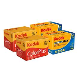 2x Kodak ColorPlus 200 Color Negative Film 36 Exp + 2x Ultramax 400 Film, 36 Exp