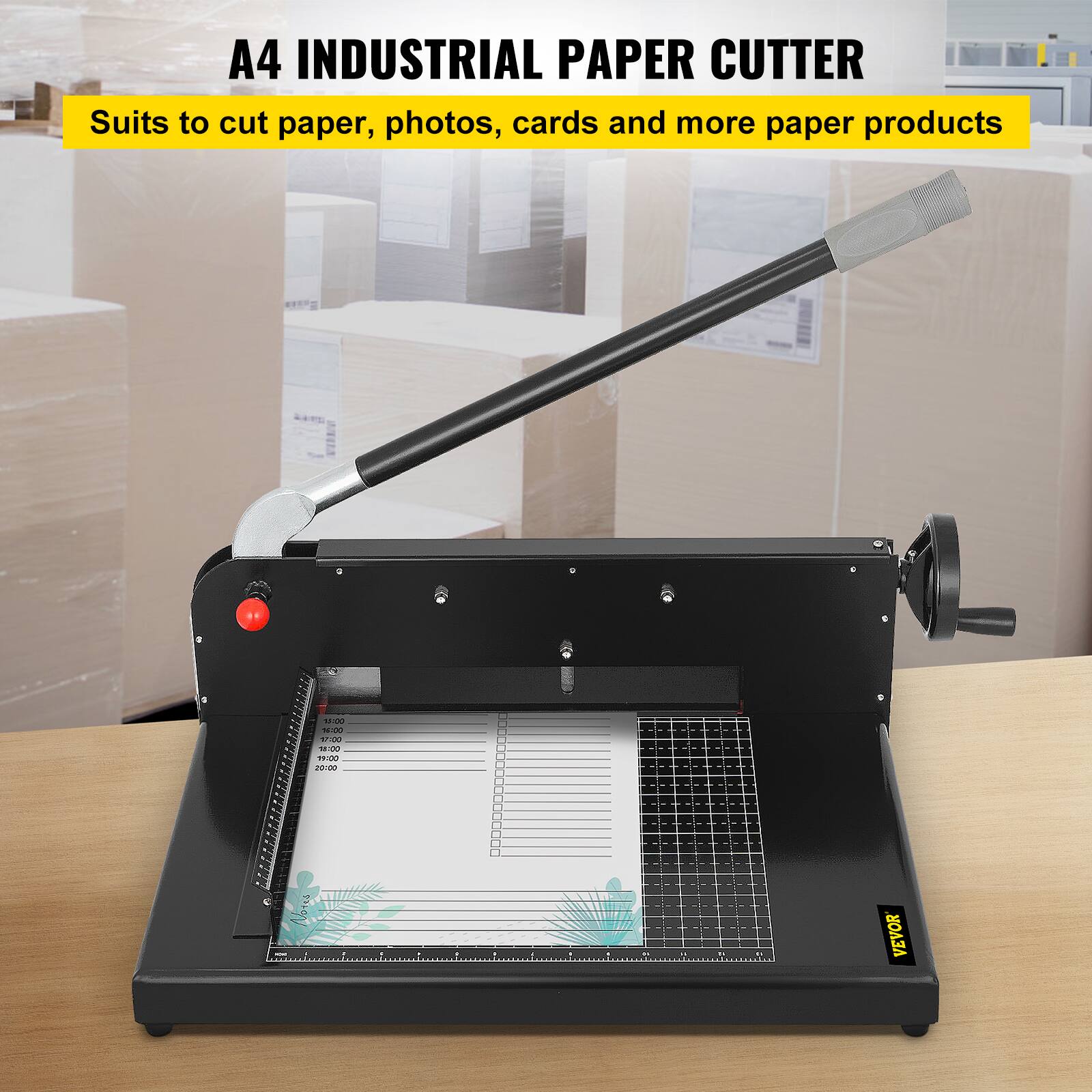 A4 Industrial Paper Cutter  
Suits to cut paper, photos, cards and more paper products