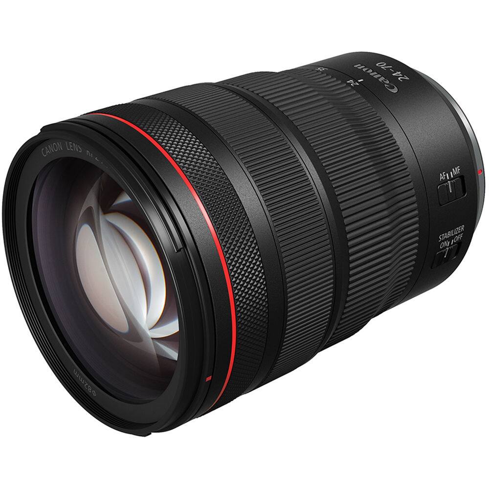 RE 24 Canoli 24-70 24 CANON LENS N AFI I MF STABILIZER ON/OFF 82mm