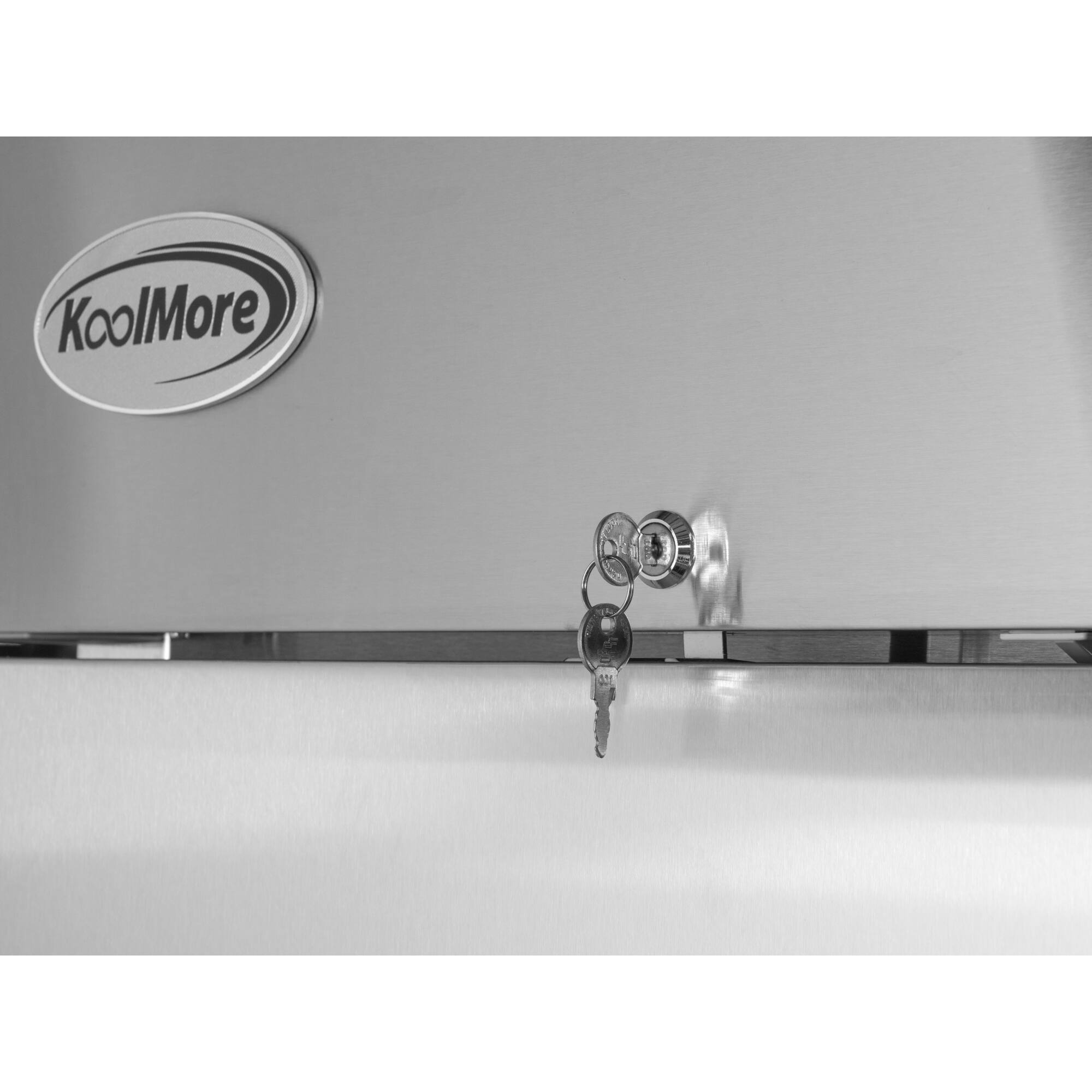Alt View 5. Koolmore - 29 in. Commercial Stainless Steel One-Door Reach-In Freezer 23 cu ft. RIF-1D-SS - Stainless steel.