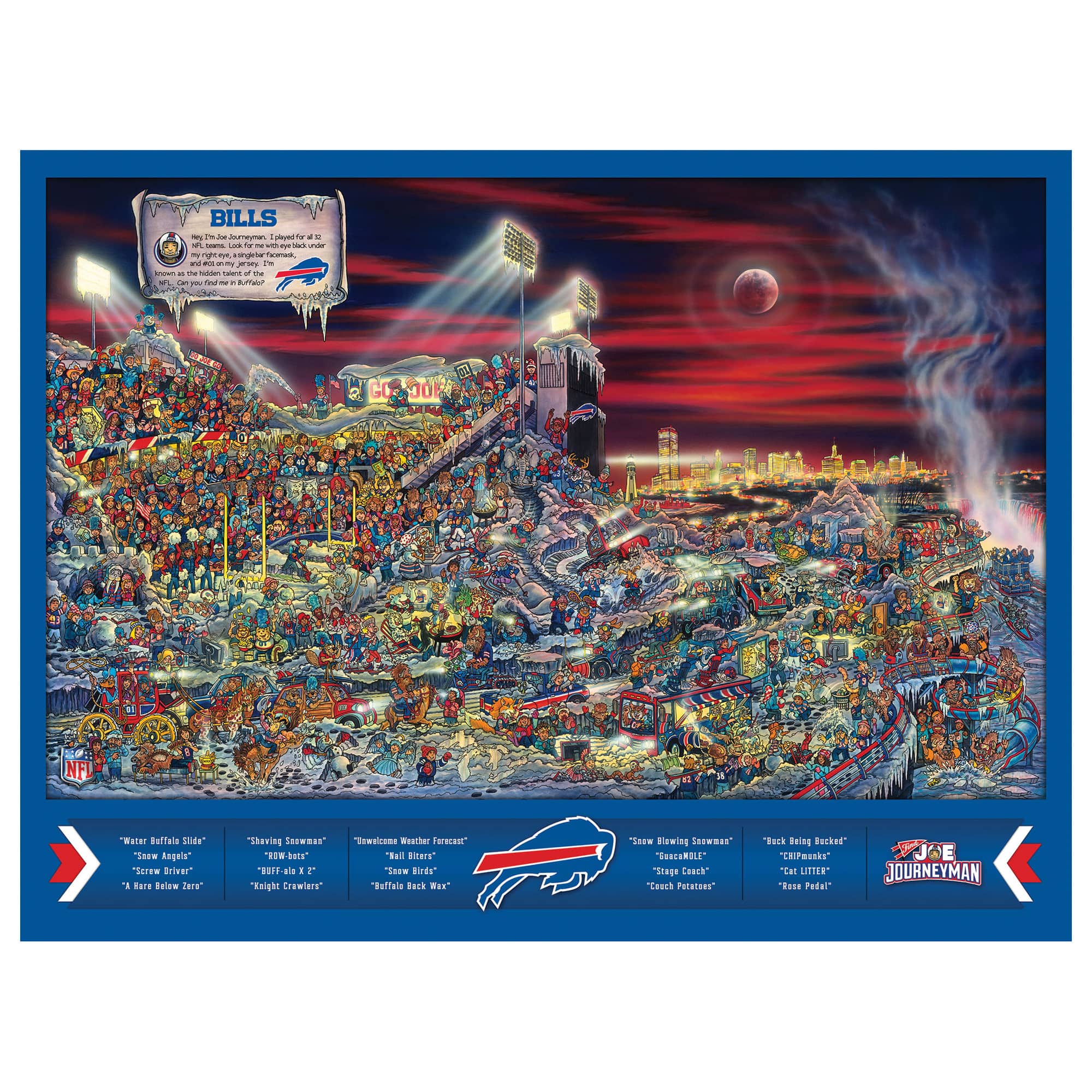 YouTheFan - Buffalo Bills 500-Piece Joe Journeyman Puzzle - Multicolor price history on PriceWatchPro