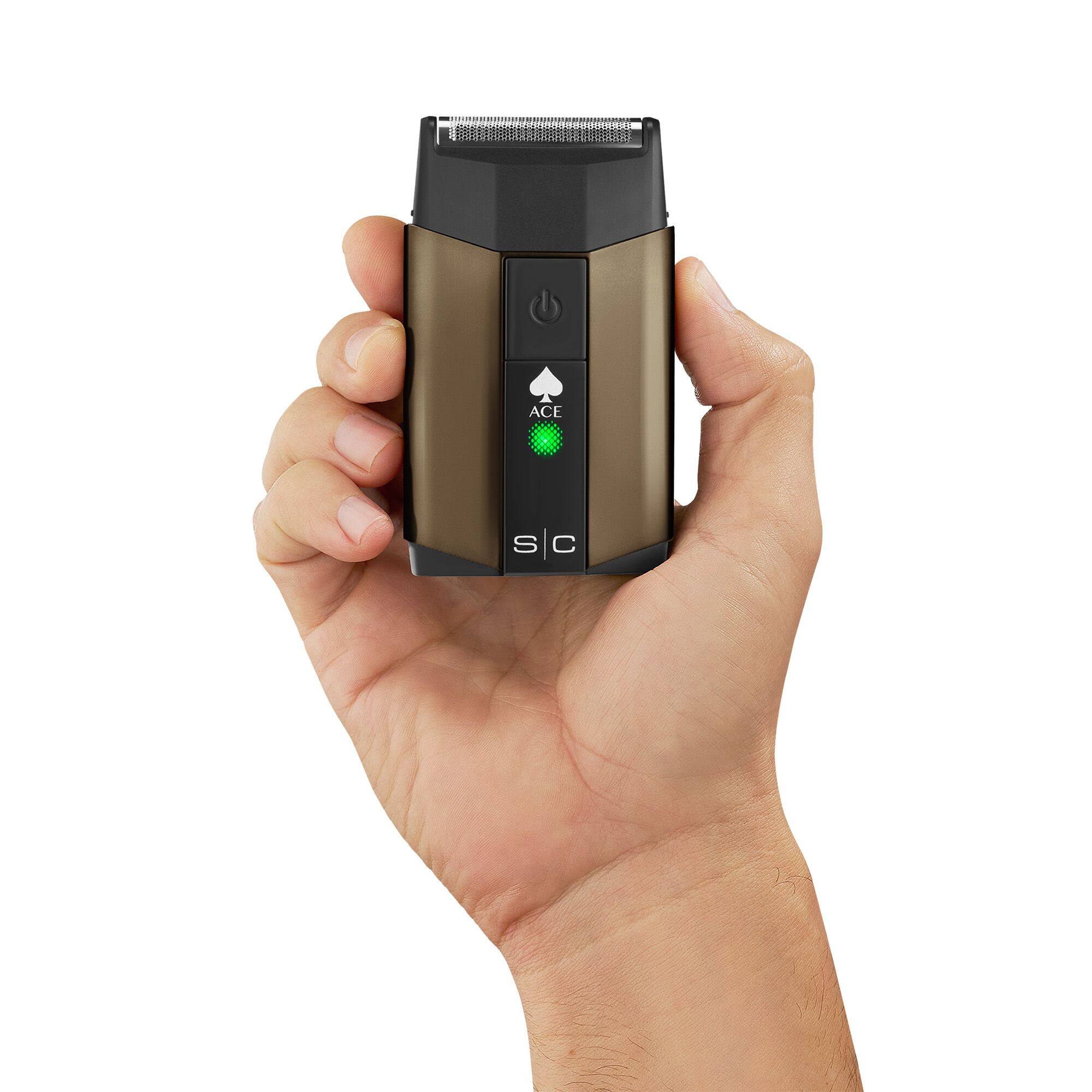 Alt View 3. StyleCraft - Ace Single Foil Shaver with Built-in Trimmer - Gunmetal.