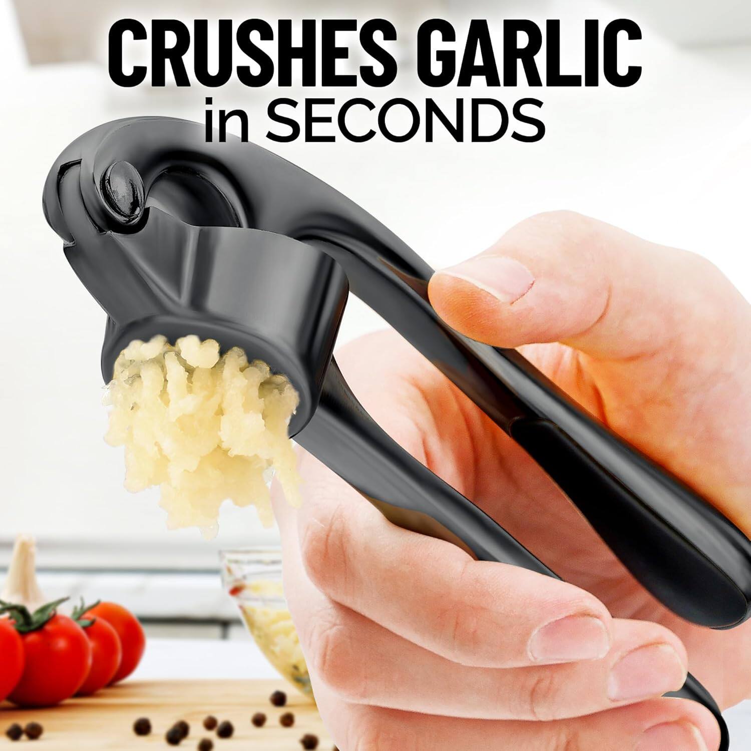 CRUSHES GARLIC in SECONDS