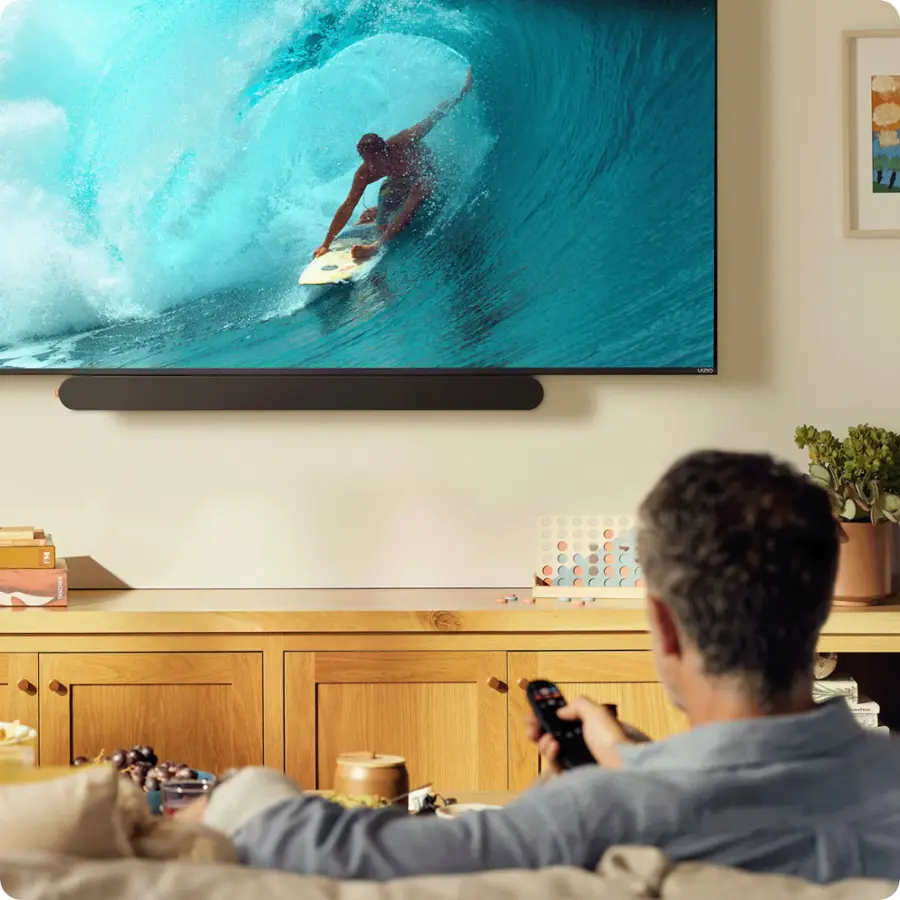 Alt View 19. VIZIO - 2.1 Soundbar, Wireless Subwoofer w/ Dolby Atmos, DTS:X - Black.