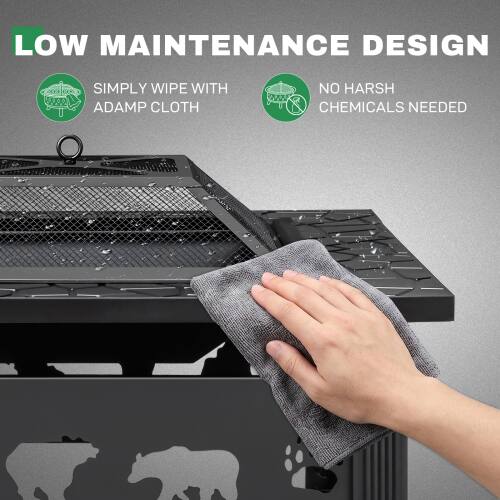 LOW MAINTENANCE DESIGN  
SIMPLY WIPE WITH DAMP CLOTH  
NO HARSH CHEMICALS NEEDED