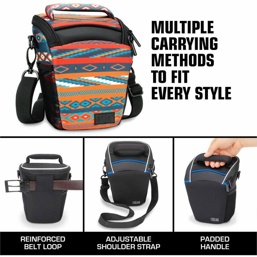 MULTIPLE CARRYING METHODS TO FIT EVERY STYLE

REINFORCED BELT LOOP

ADJUSTABLE SHOULDER STRAP

PADDED HANDLE
