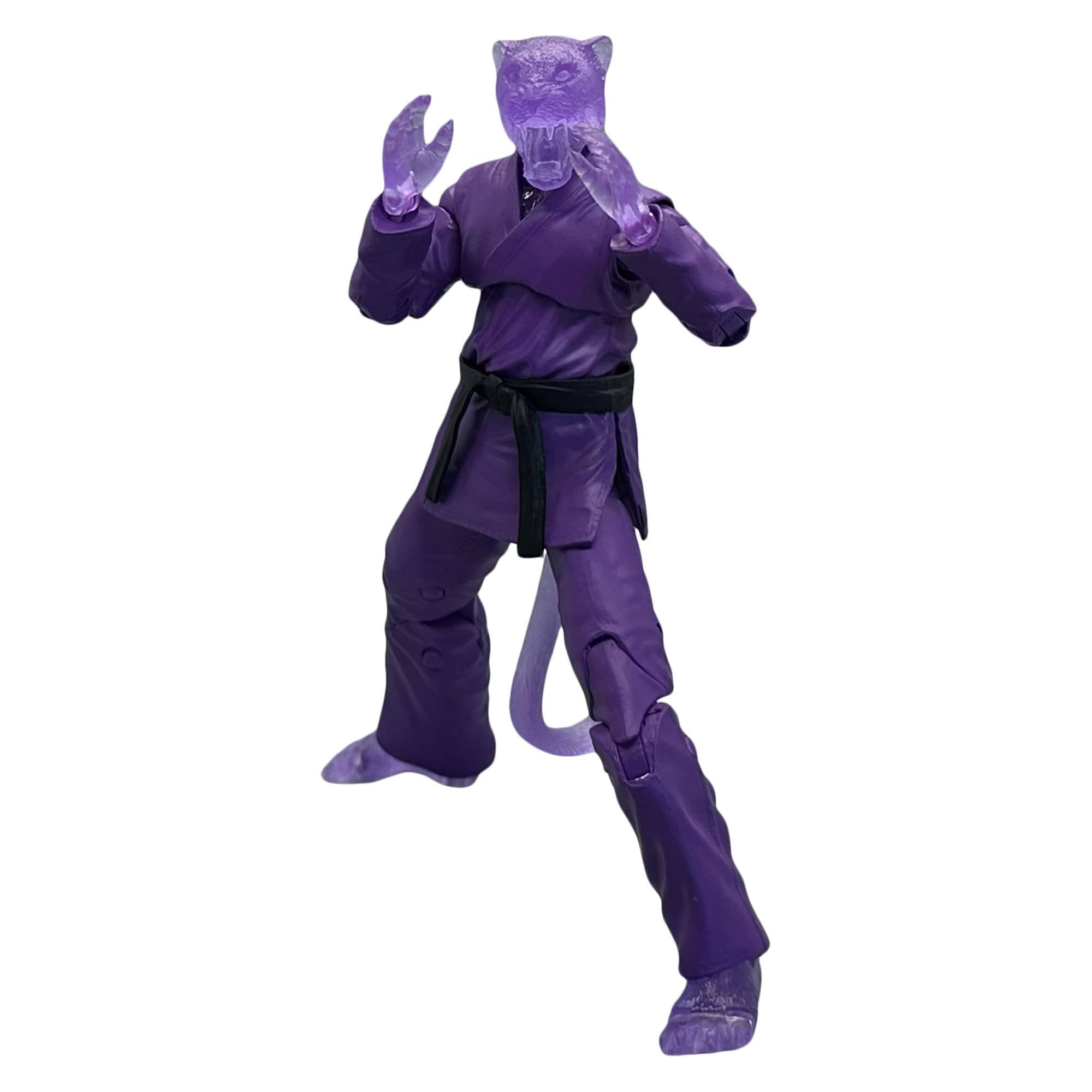 Alt View 3. Icon Heroes - Zoo Jitsu Fighters 6 Inch Action Figure | Paulo the Panther Supercharged - Purple.