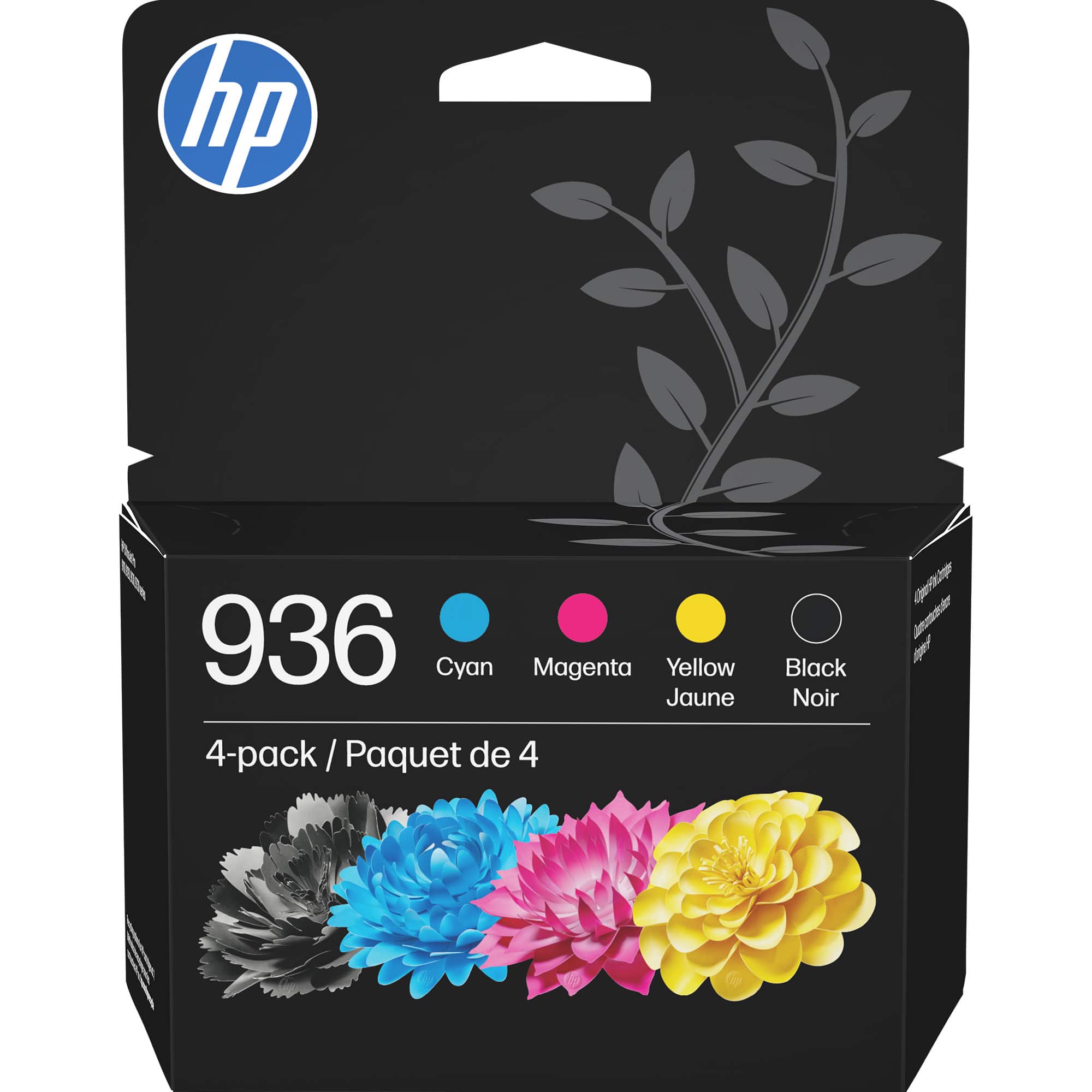 HP - 936 4-Pack Standard Capacity Ink Cartridges - Black/Cyan/Magenta/Yellow