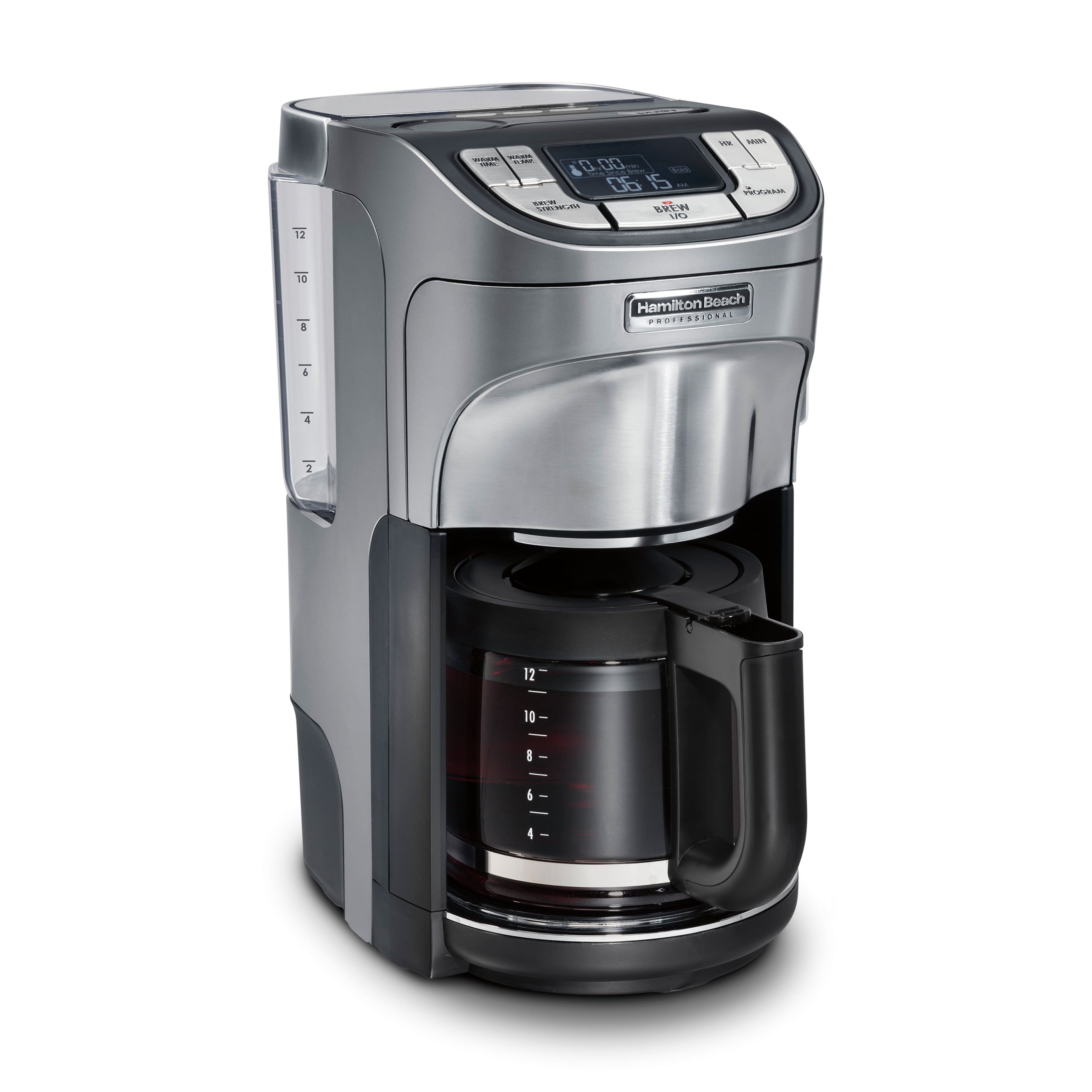 Front. Hamilton Beach - Professional Programmable Coffee Maker - SILVER.