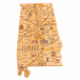 Totally Bamboo - Destination Alabama Cutting Board, 10" x 15-3/4"