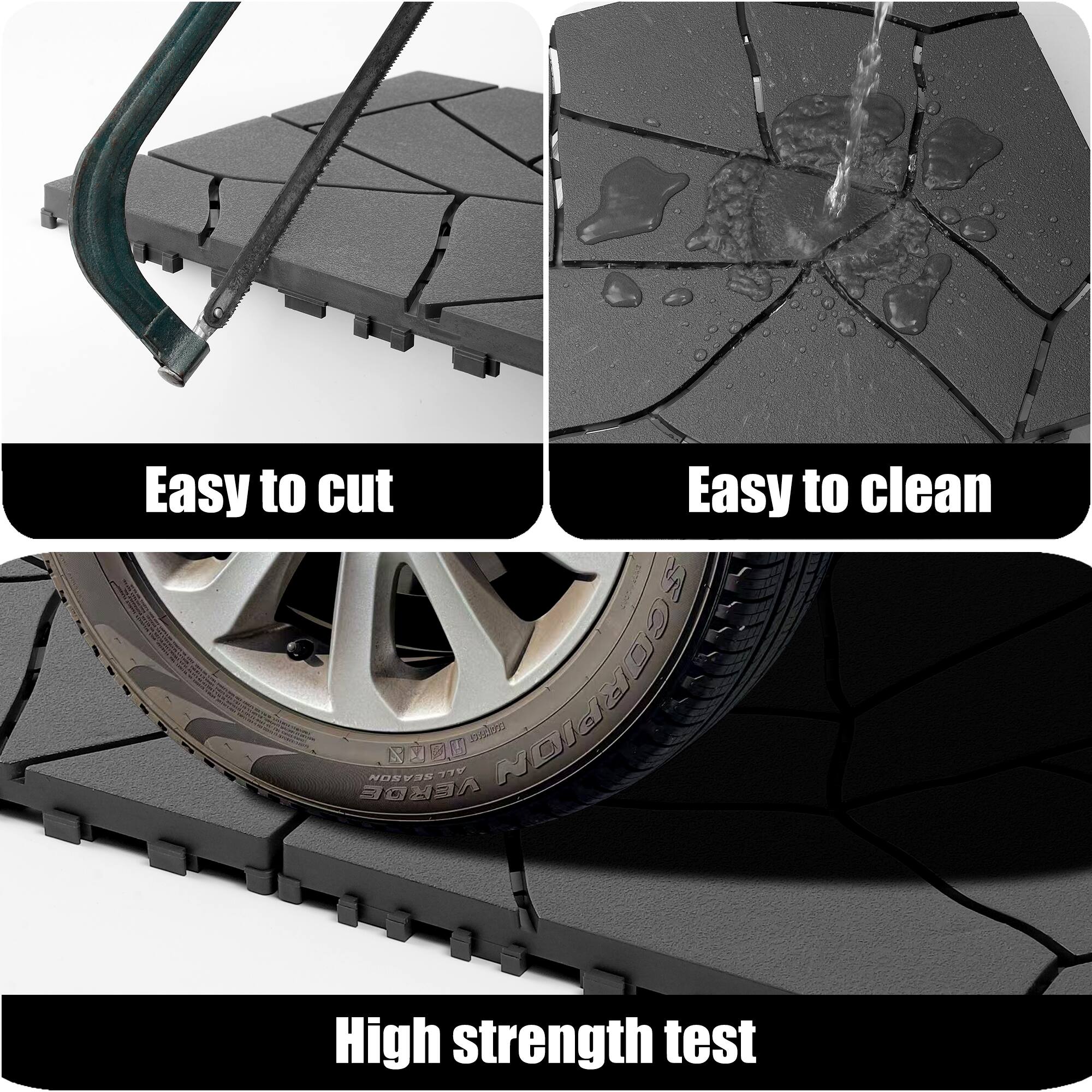 Easy to cut  
Easy to clean  
High strength test