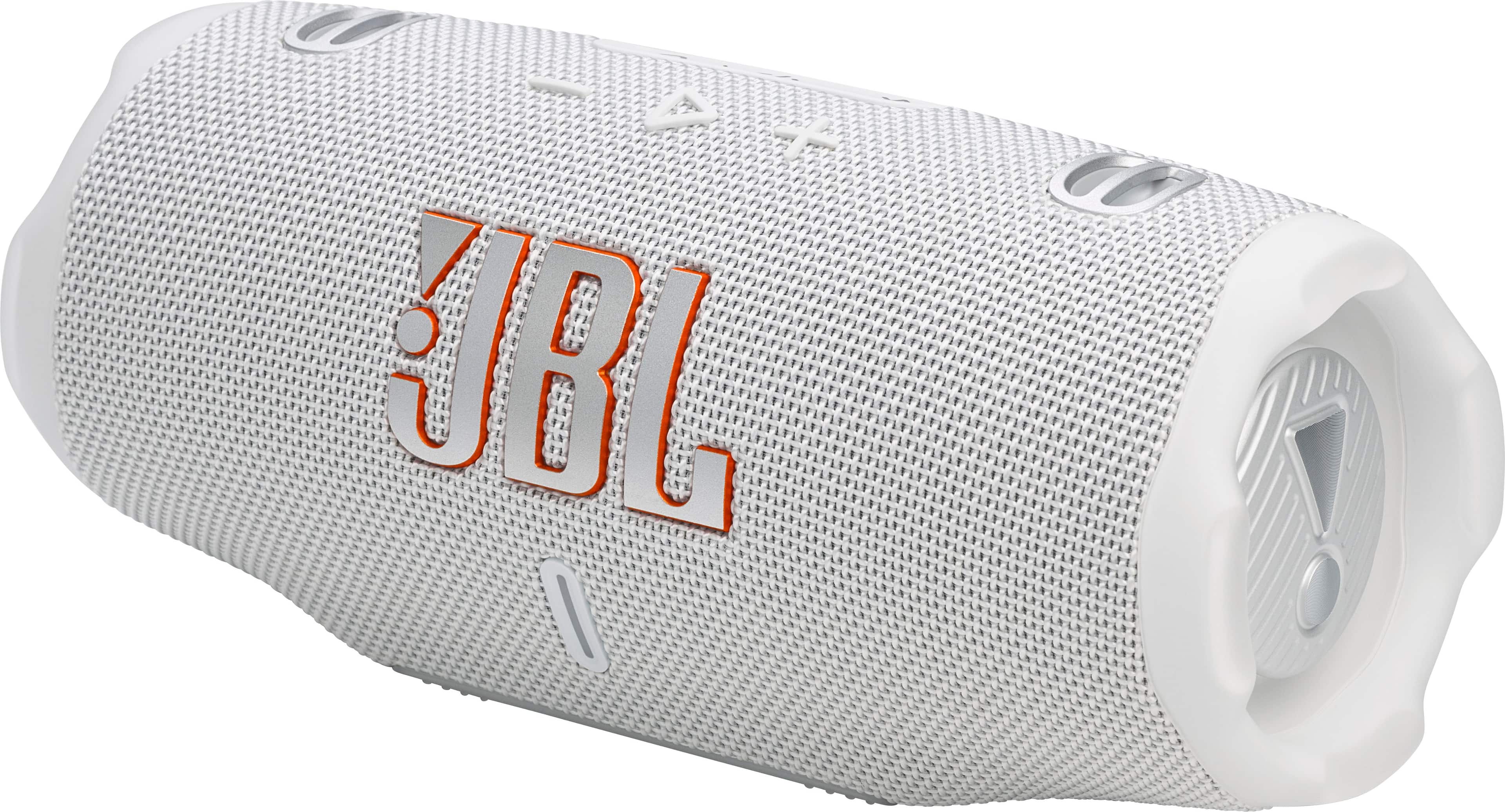 Front. JBL - Charge 6 Portable Wireless Speaker - 2025 - White.