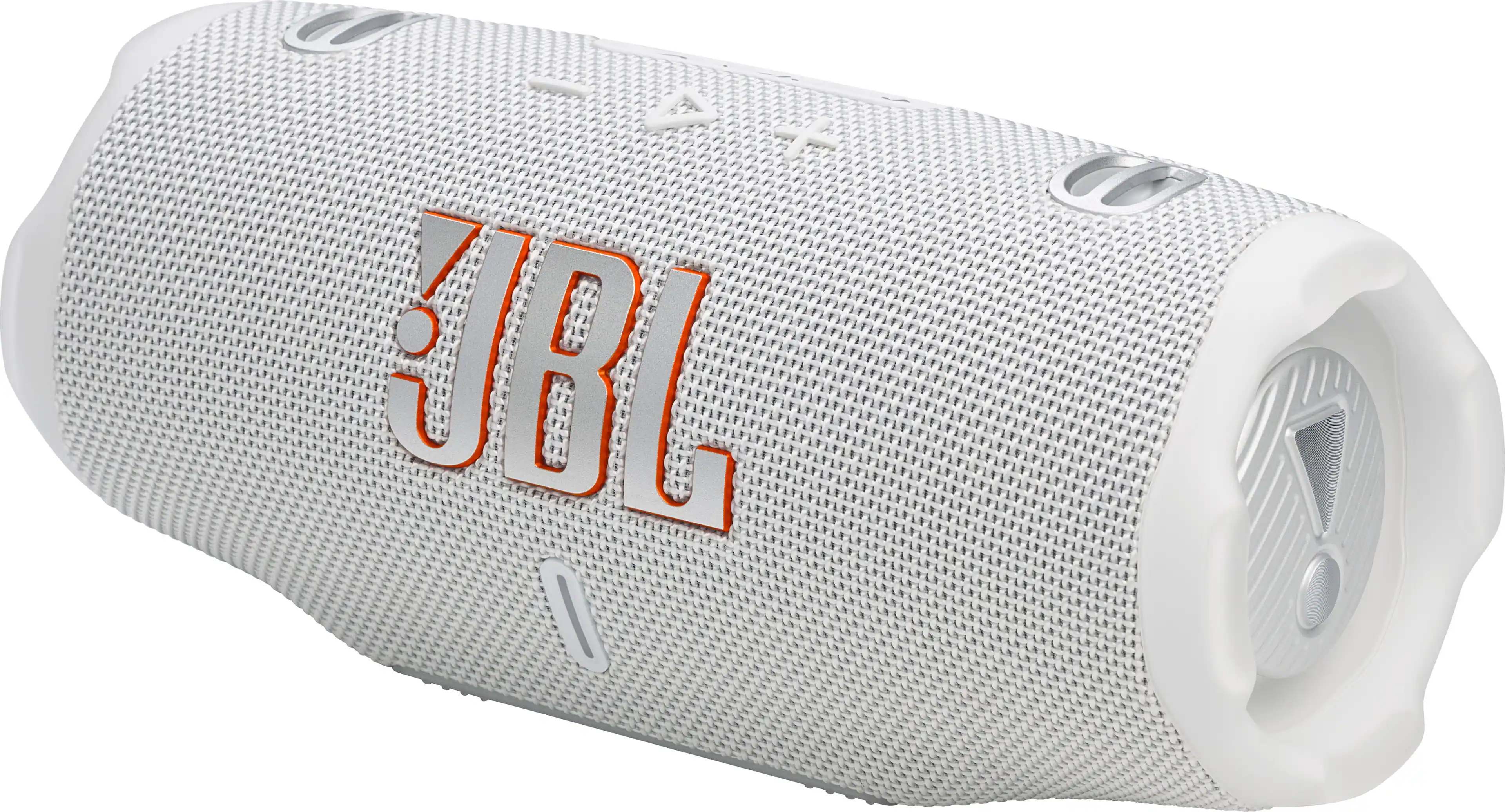 Front. JBL - Charge 6 Portable Wireless Speaker - 2025 - White.