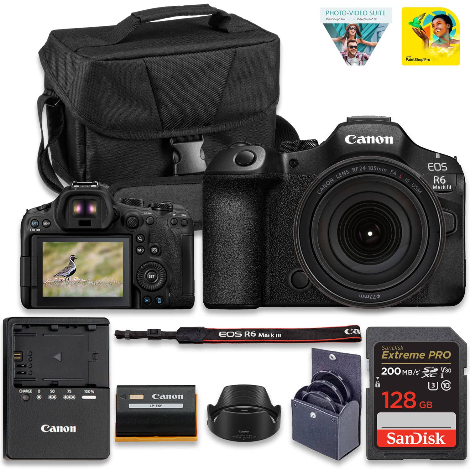 Bundle - Canon - EOS R6 Mark III Mirrorless Camera with 24-105mm f/4L is USM Lens | Full-Frame RF Camera with Advanced AF & 4K