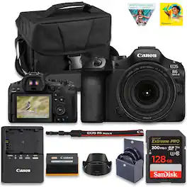 Bundle - Canon - EOS R6 Mark III Mirrorless Camera with 24-105mm f/4L is USM Lens | Full-Frame RF Camera with Advanced AF & 4K