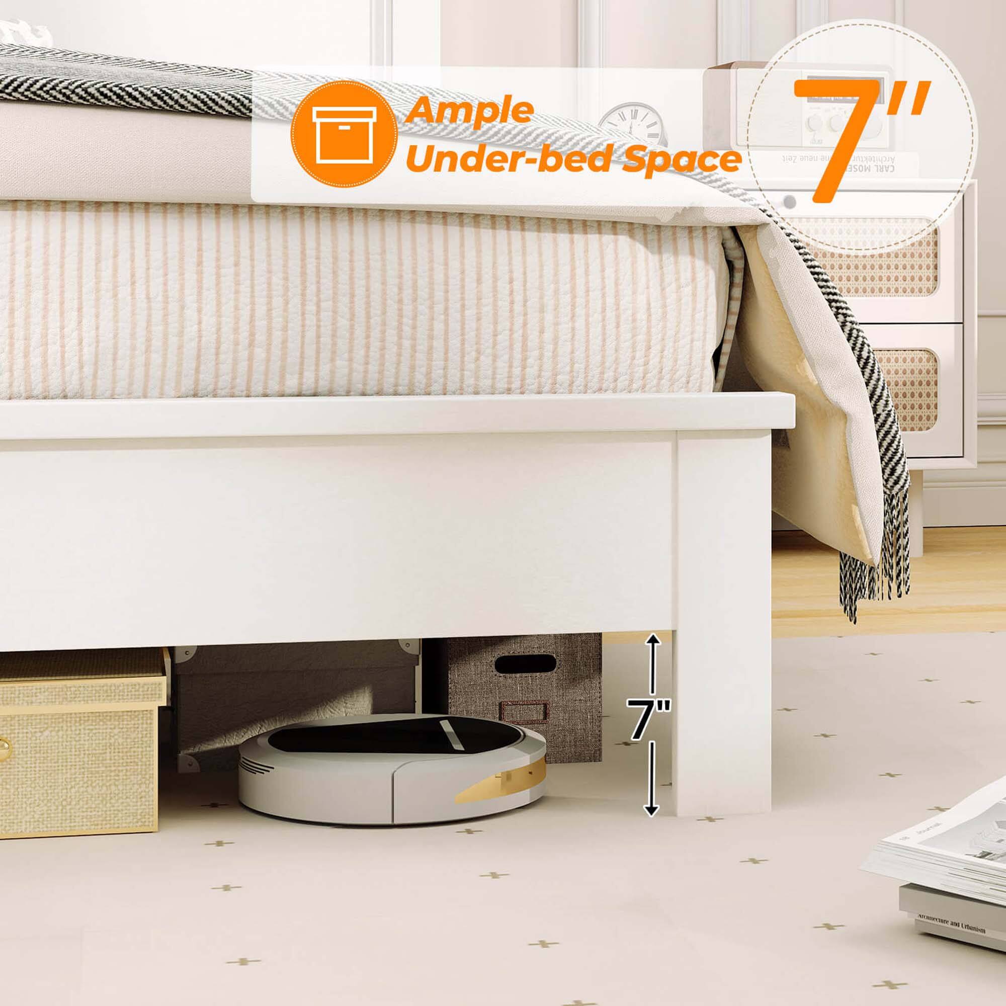 Ample Under-bed Space

7"