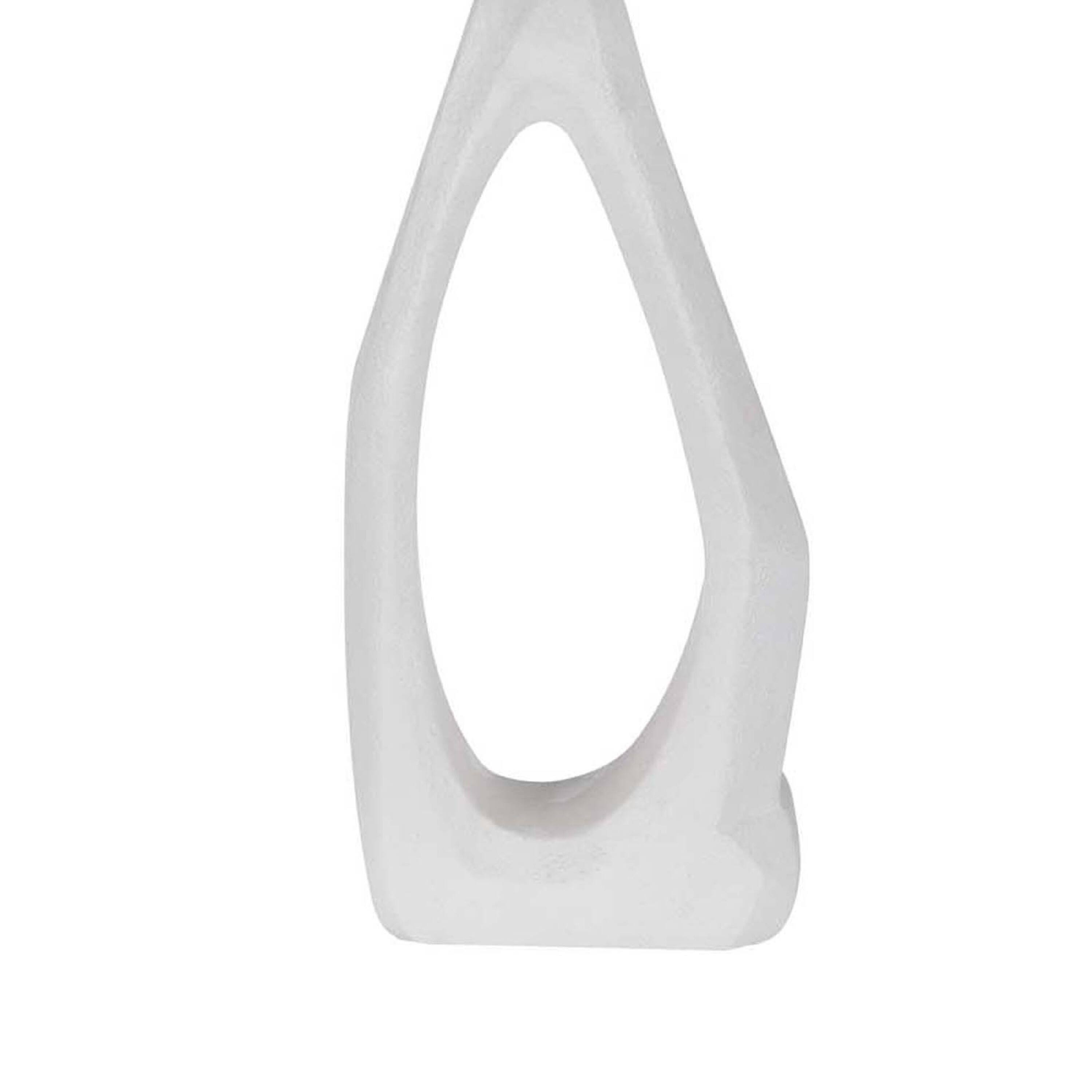 Alt View 2. Manhattan Lane - Table Lamp with Drum Shade, Sculpted Resin Base, 30 Inch - Hydrocal White, Black.