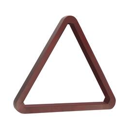 GSE Games & Sports Expert - Deluxe Solid Wood 8-Ball Triangle Ball Rack for 2-1/4" Pool Balls, Billiard Ball Rack - Mahogany