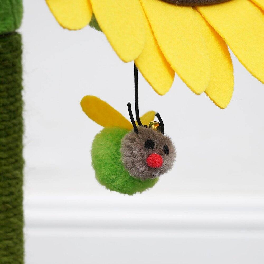 Alt View 2. PetPals - Double Bloom Cat Scratching Post - Green.