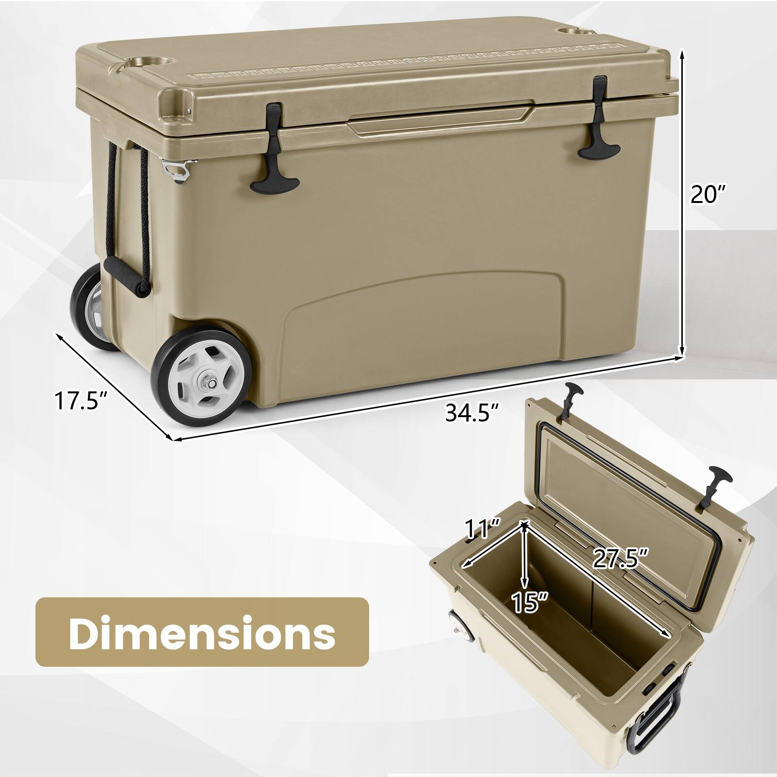 20" x 17.5" x 34.5"  
Dimensions: 11" x 15" x 27.5"