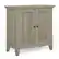 Front. Simpli Home - Amherst Low Storage Cabinet - Distressed grey.