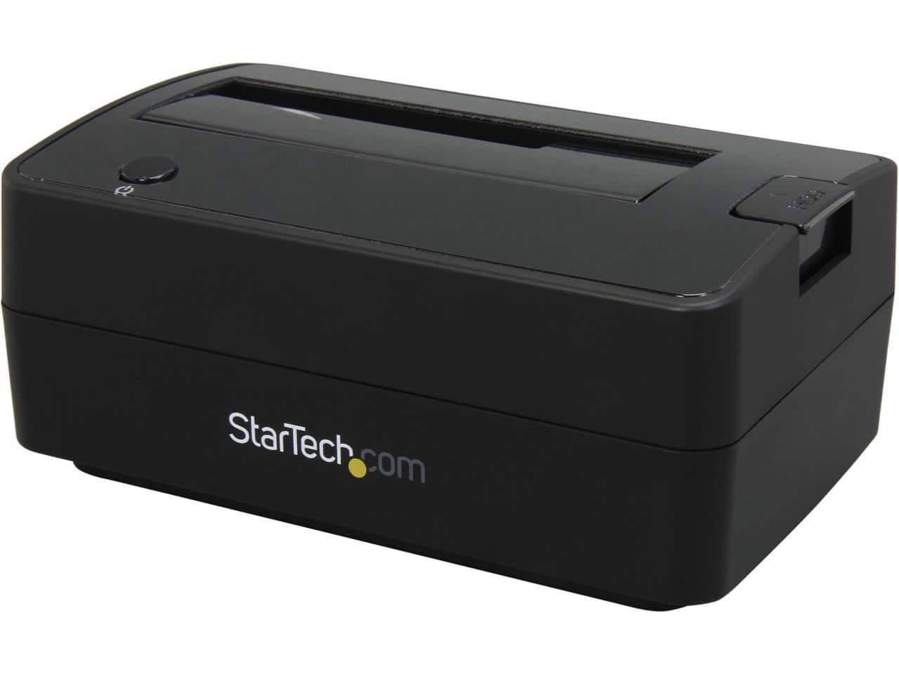 StarTech.com - SATDOCKU3S Plastic 2.5" & 3.5" Black SATA Hard Drive Docking Station for 2.5/3.5 HDD
