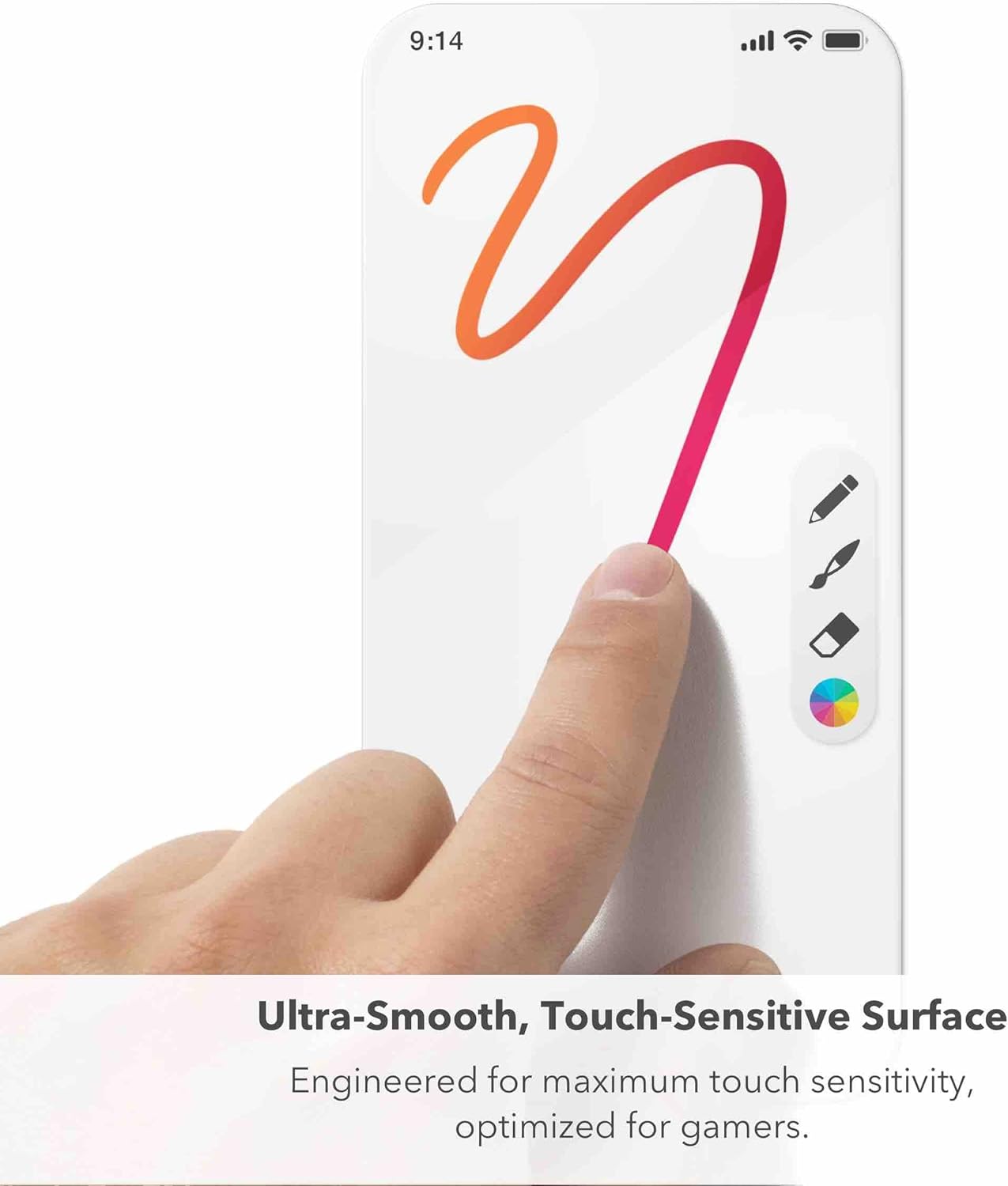Ultra-Smooth, Touch-Sensitive Surface  
Engineered for maximum touch sensitivity, optimized for gamers.