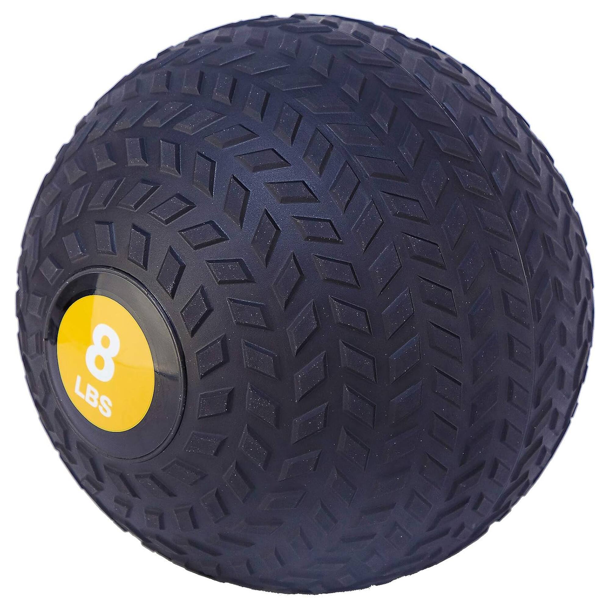 Alt View 2. Fitvids - Fitvids 8 Pound Weighted Medicine Ball for Home Gym Training and Fitness, Yellow - Yellow.
