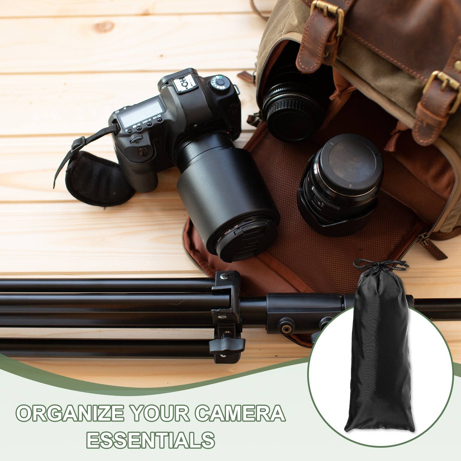 ORGANIZE YOUR CAMERA ESSENTIALS